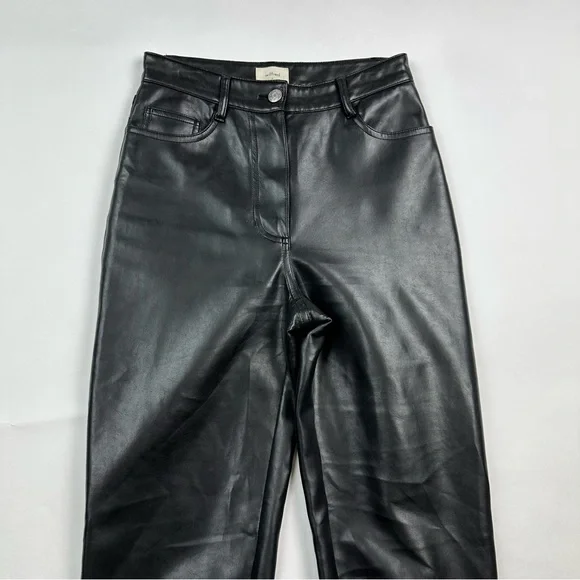 Aritzia Wilfred Vegan Leather Melina Pants Size 0 - Picture 3 of 10